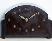 Vintage 22cm Bakelite Mantel Clock - Retro Mid Century 50s 60s 70s Antique Desk Clock