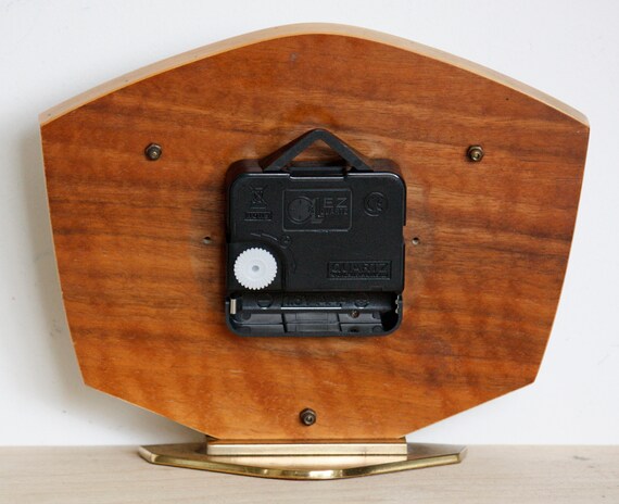 Classic 50s 60s Retro Wooden Desk Clock Gift VINTAGE 17cm Metamec Mantel Clock 