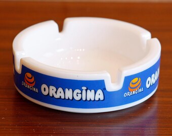 Vintage French Orangina Ashtray - 10cm Retro Bar Advertising French Bistro Pernod Pastis Gift Off The Wall Clocks