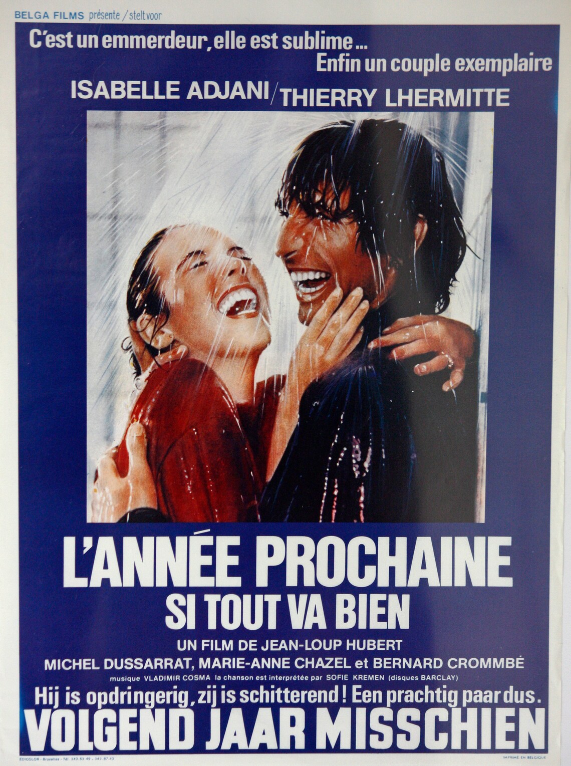 L Année Prochaine Si Tout Va Bien Vintage 55cm L'annee Prochaine Si Tout Va Bien Film Poster | Etsy
