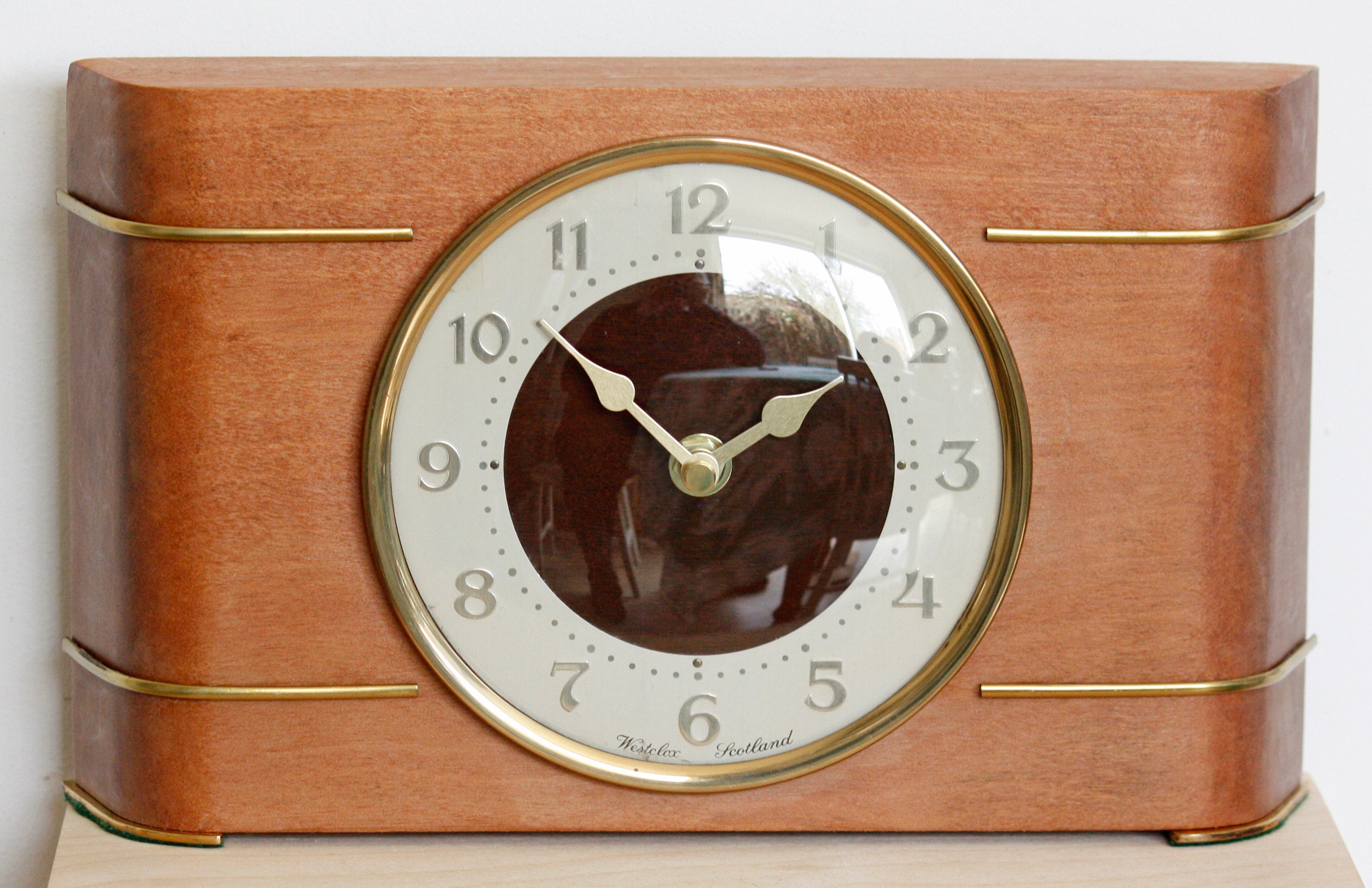 Vintage 28cm Westclox Mantel Clock Wooden Retro Mid Century Etsy
