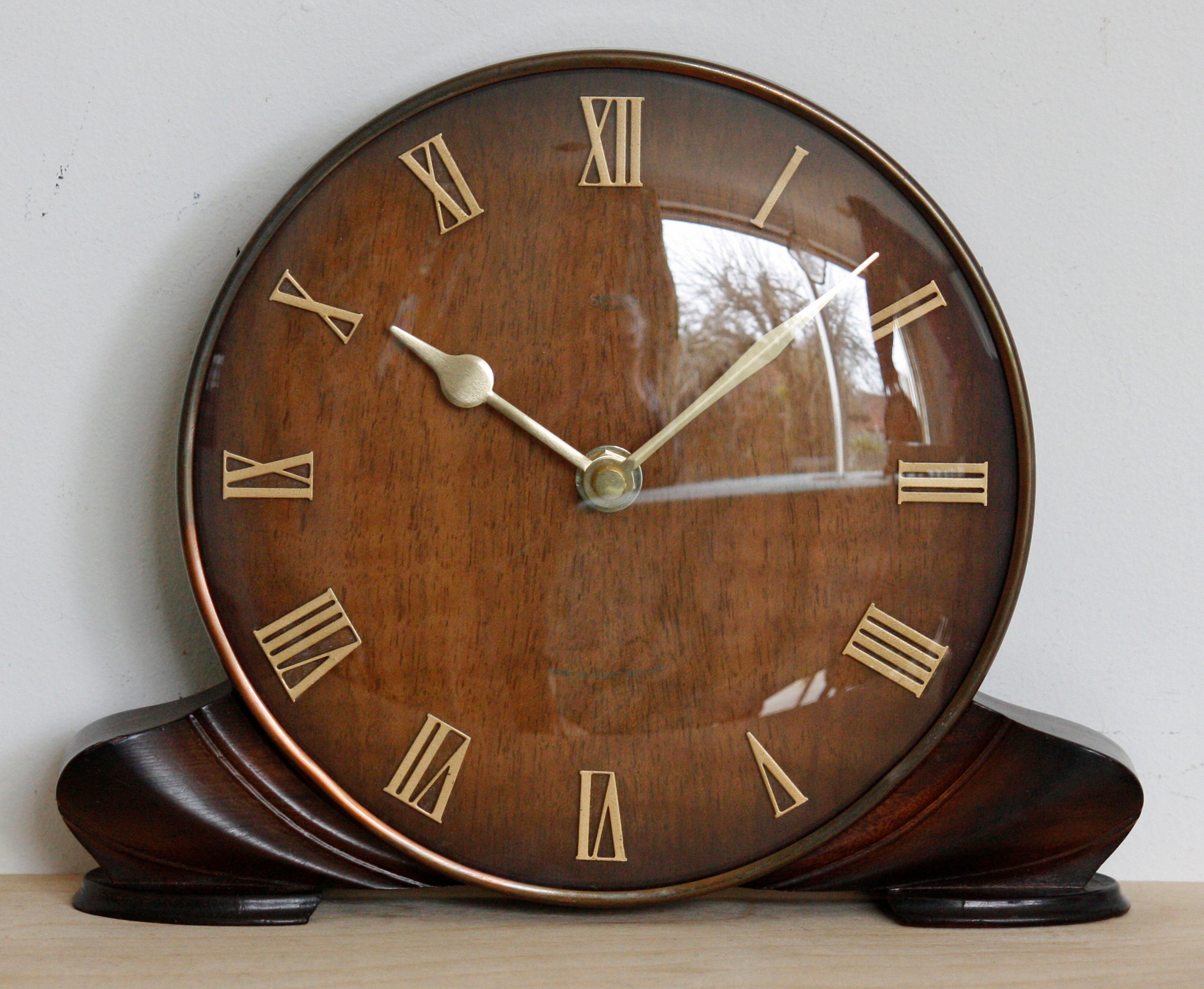 Vintage 23cm Smiths Mantel Clock Wooden Retro Mid Century Etsy UK