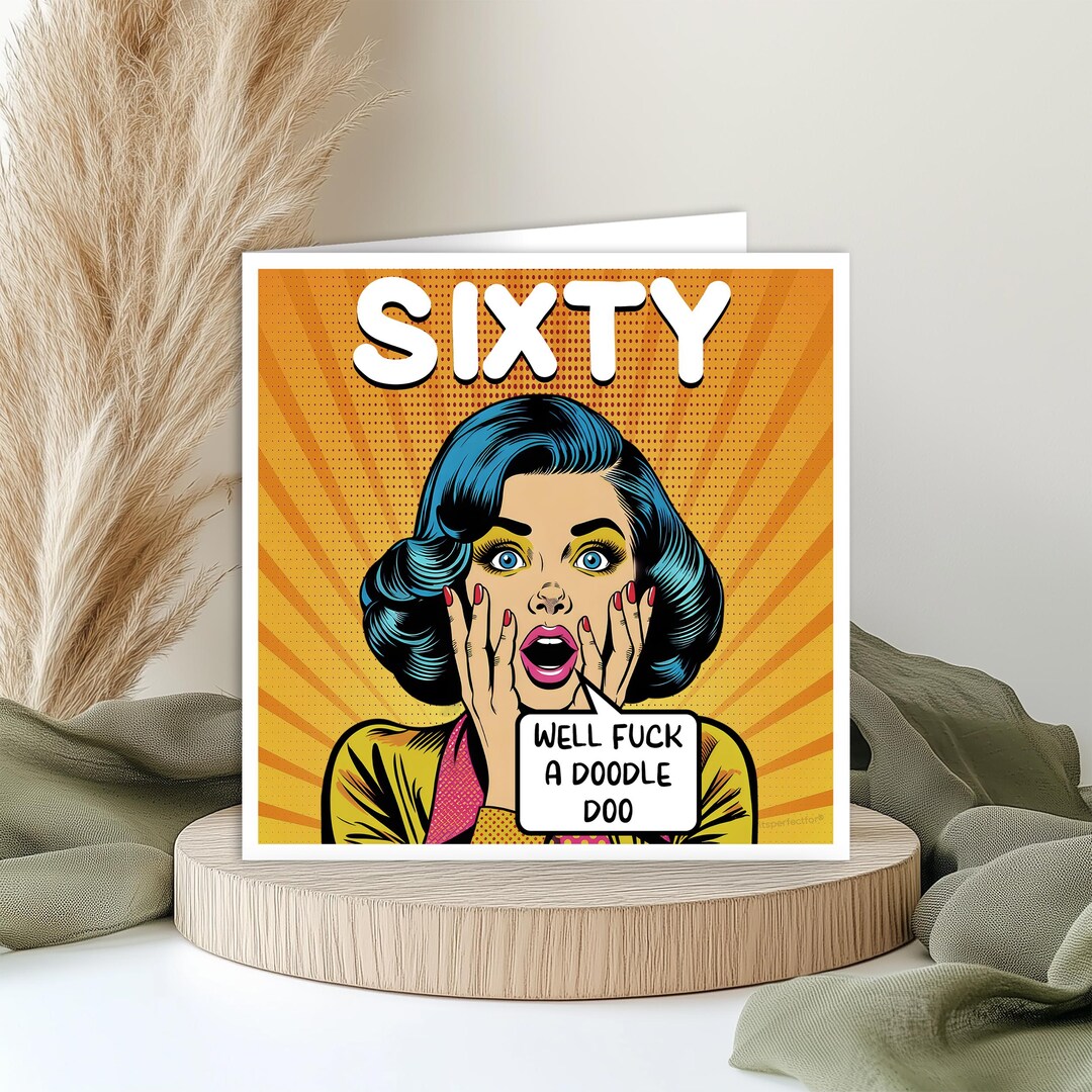 Funny 60th Birthday Card for Women: Rude Sweary Card for Her - Etsy