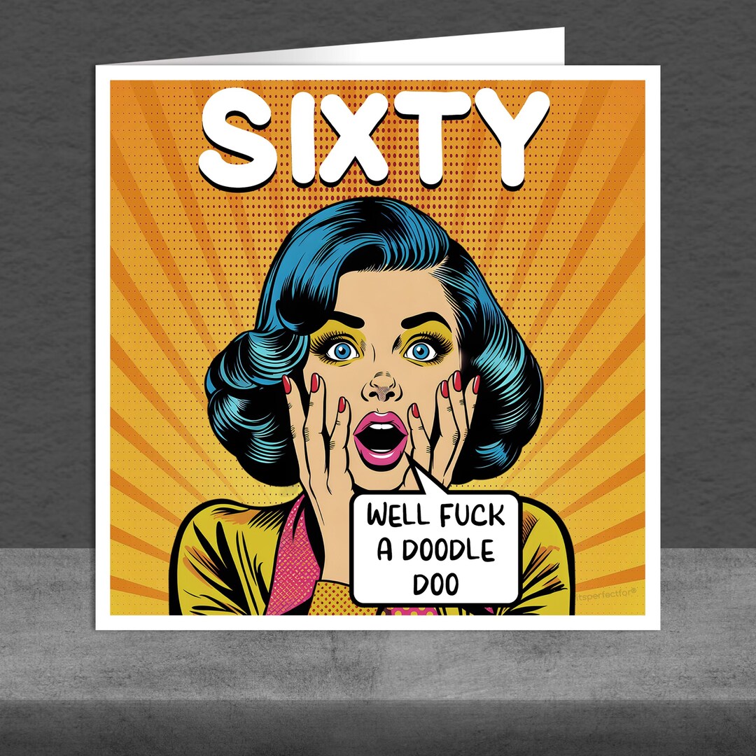 Funny Swearing 60th Birthday Card: Rude Card for Women - Etsy UK