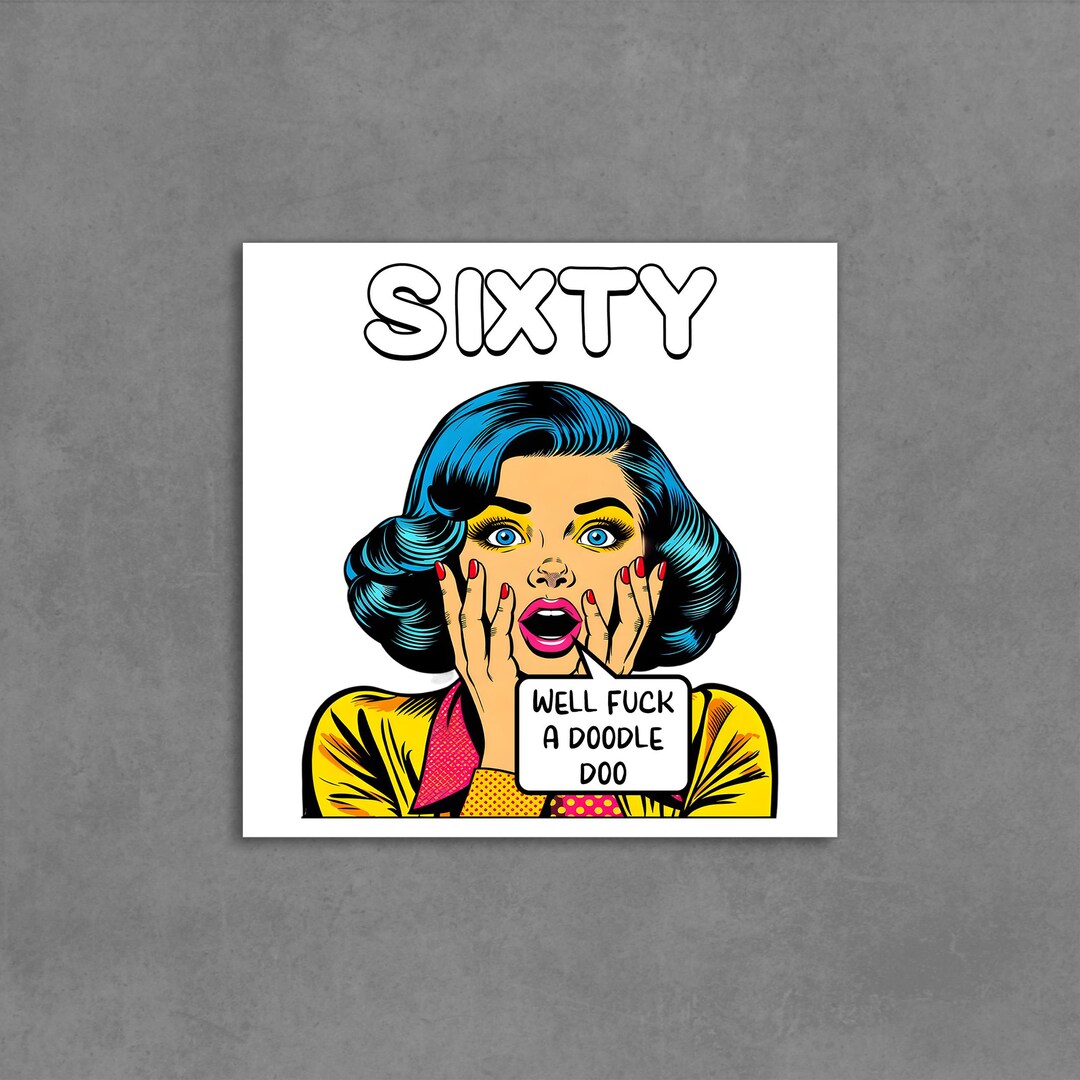 Rude 60th Birthday Card for Women, Funny Adult Humour Card - Etsy UK