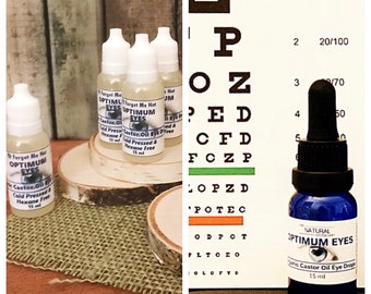 Organic. Cold Pressed. Hexane Free Castor Oil Eye Drops. FMN Natural Apothecary