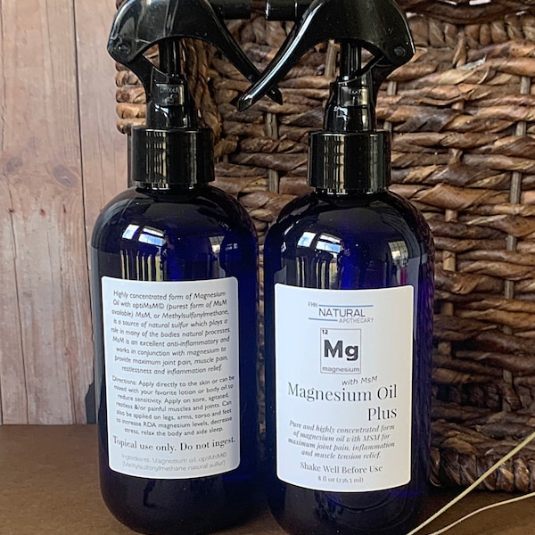 Magnesium Oil/Magnesium Oil with MSM/Aromatherapy option