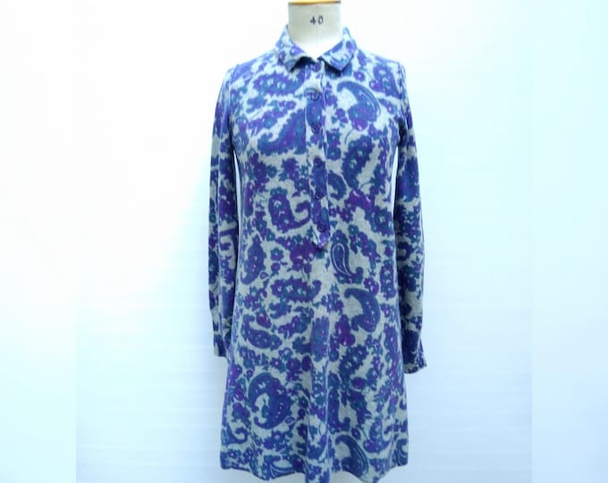 SONIA by SONIA RYKIEL pre-owned grey/blue/purple paisley print knit dress