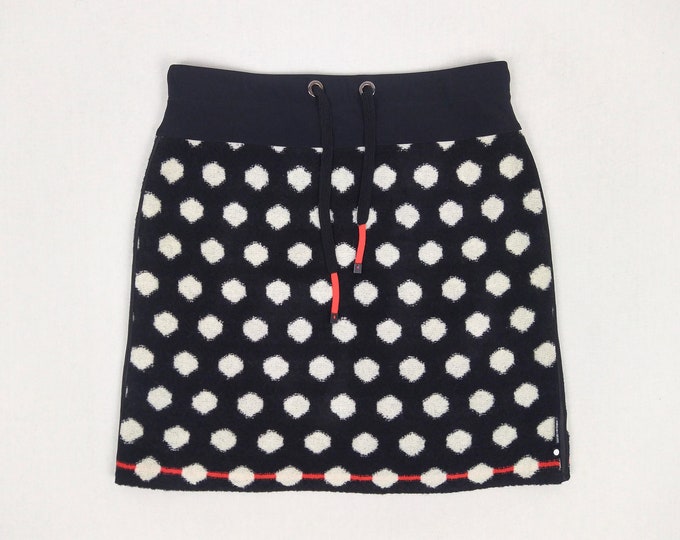 MARC CAIN pre-owned polkadot wool knit mini skirt