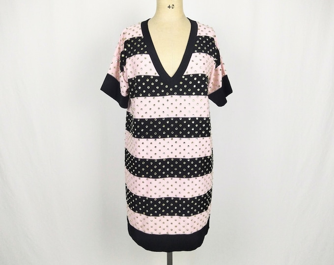 SONIA RYKIEL x H&M pre-owned rhinestone embellished cotton knit dress