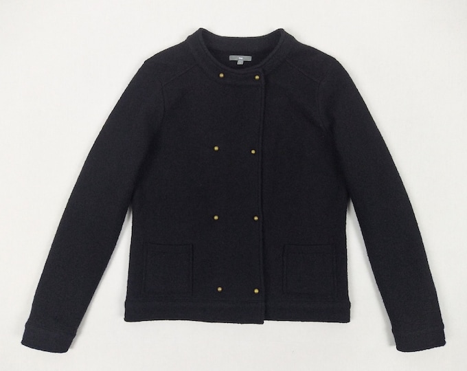 GAP pre-owned black boiled wool double breasted jacket