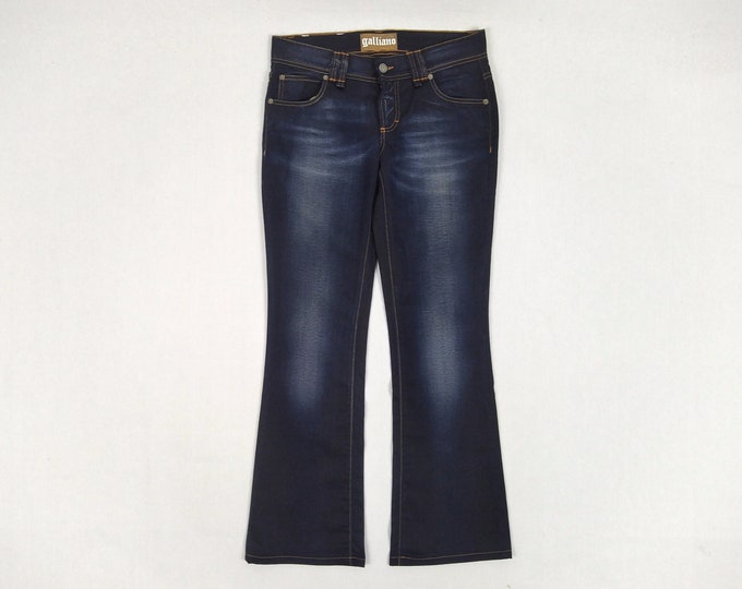GALLIANO pre-owned stonewashed bootcut jeans