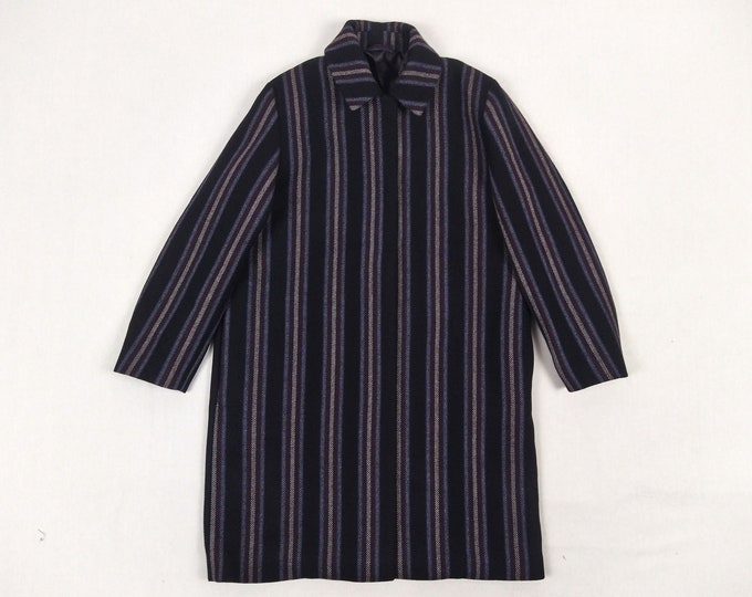 AND OTHER STORIES pre-owned striped wool coat