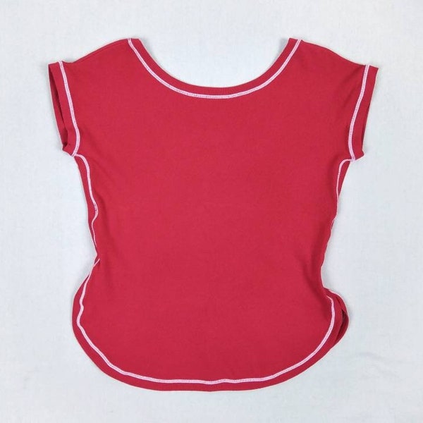 PRADA SPORT vintage cherry red knit top