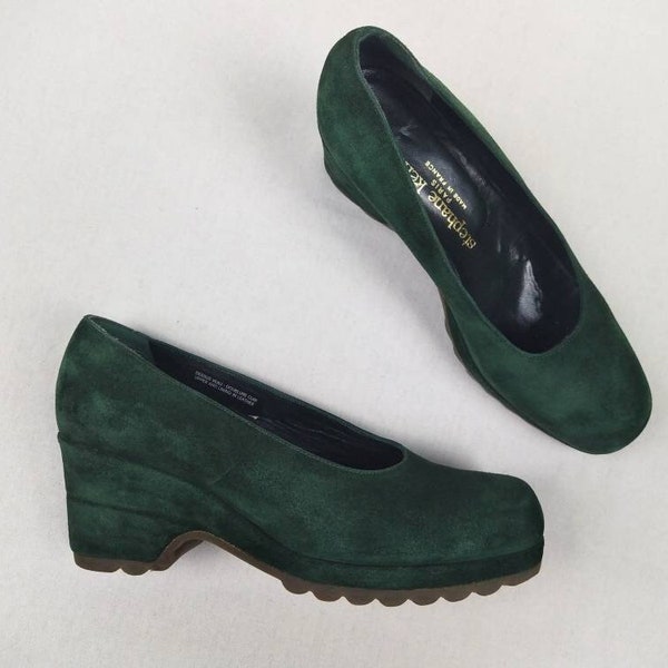 platform green shoes