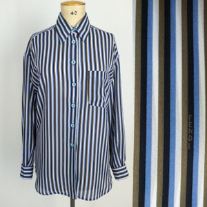 FENDI JEANS vintage 90s oversized striped blouse