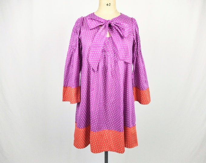 SONIA by SONIA RYKIEL pre-owned orchid/orange polka dot cotton dress