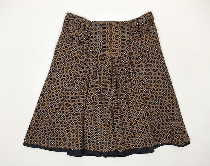 SPORTMAX pre-owned geometric print cotton skirt