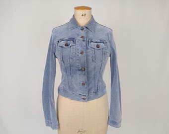 ICEBERG ICE JEANS vintage stretch velvet cropped jacket