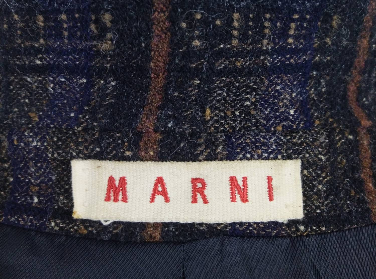 MARNI vintage wool tweed coat