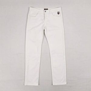 ICEBERG vintage women&#39;s white straight cut stretch jeans