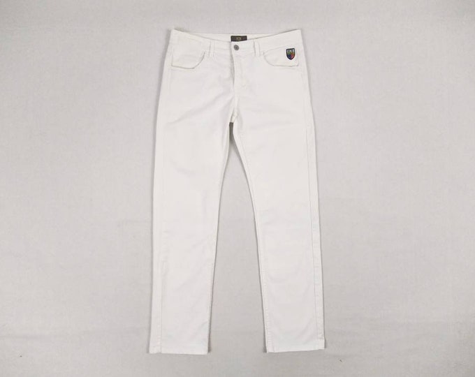 ICEBERG vintage women's white straight cut stretch jeans