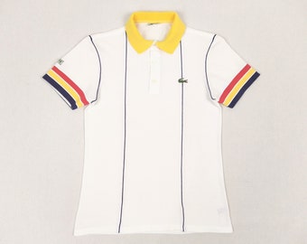 LACOSTE vintage men's pique cotton polo shirt