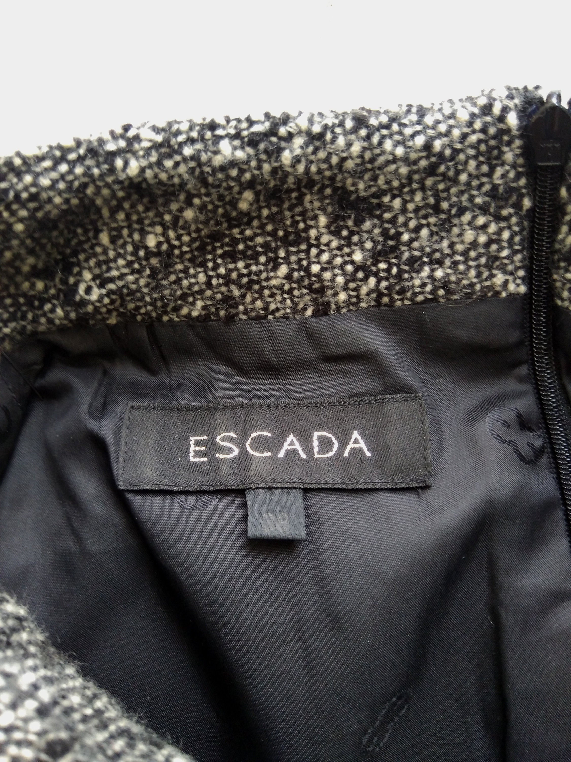 ESCADA pre-owned salt and pepper wool dress