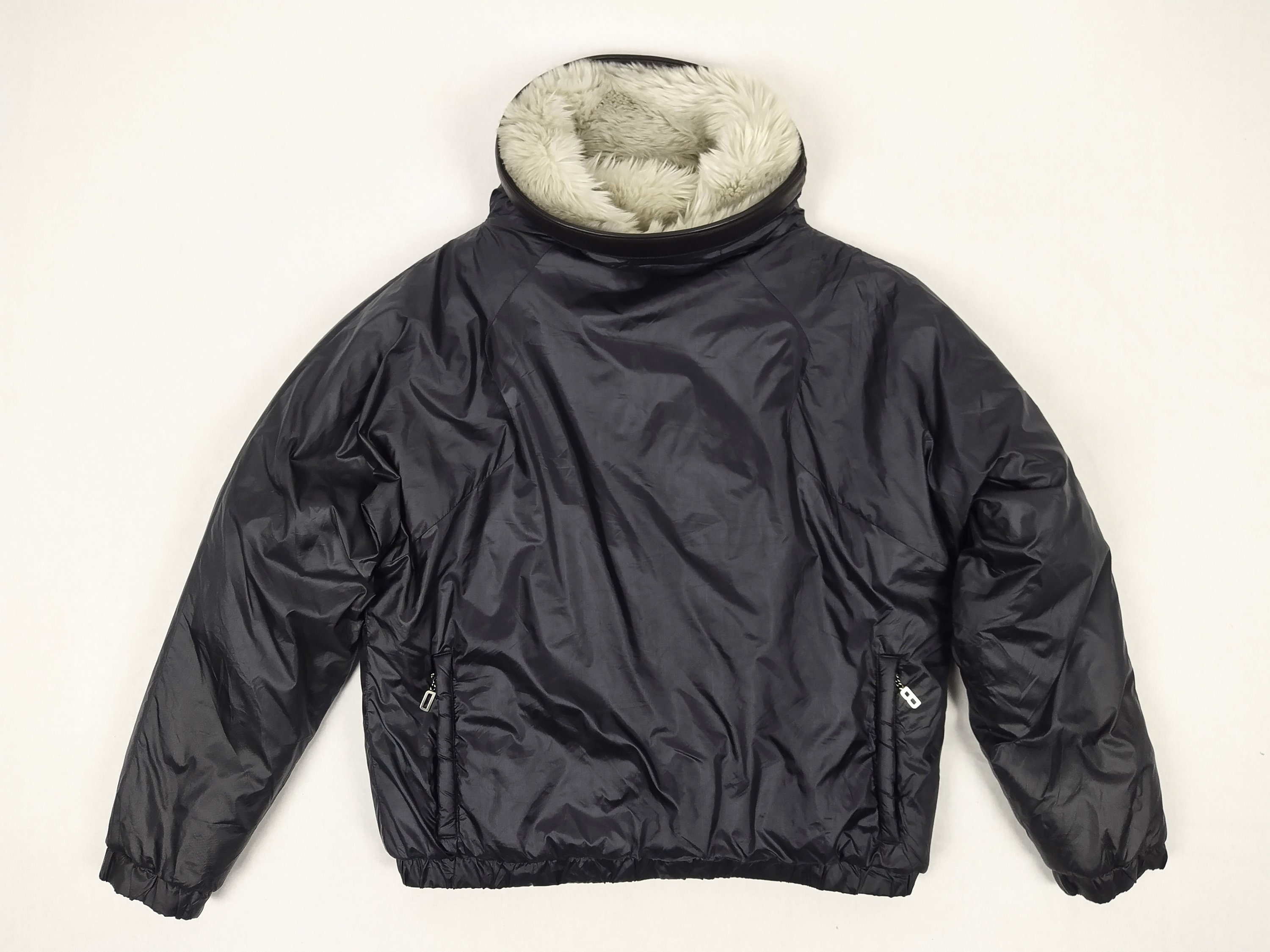 DIRK BIKKEMBERGS vintage 1999 men's faux fur lined black DIRK BIKKEMBERGS vintage 1999 men's faux fur lined black
