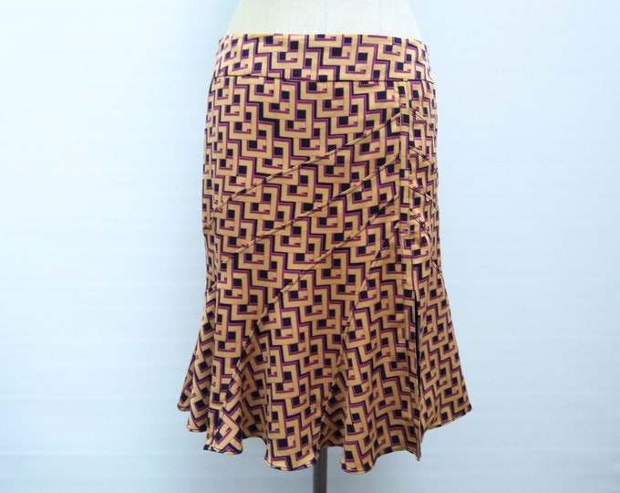 KAREN MILLEN pre-owned geometric pattern mermaid skirt