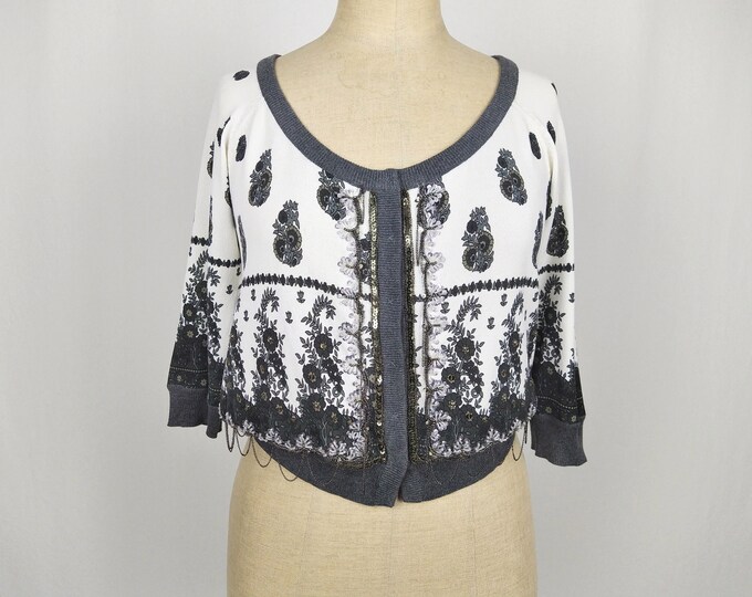 TWINSET by SIMONA BARBIERI pre-owned floral print embellished cropped cardigan