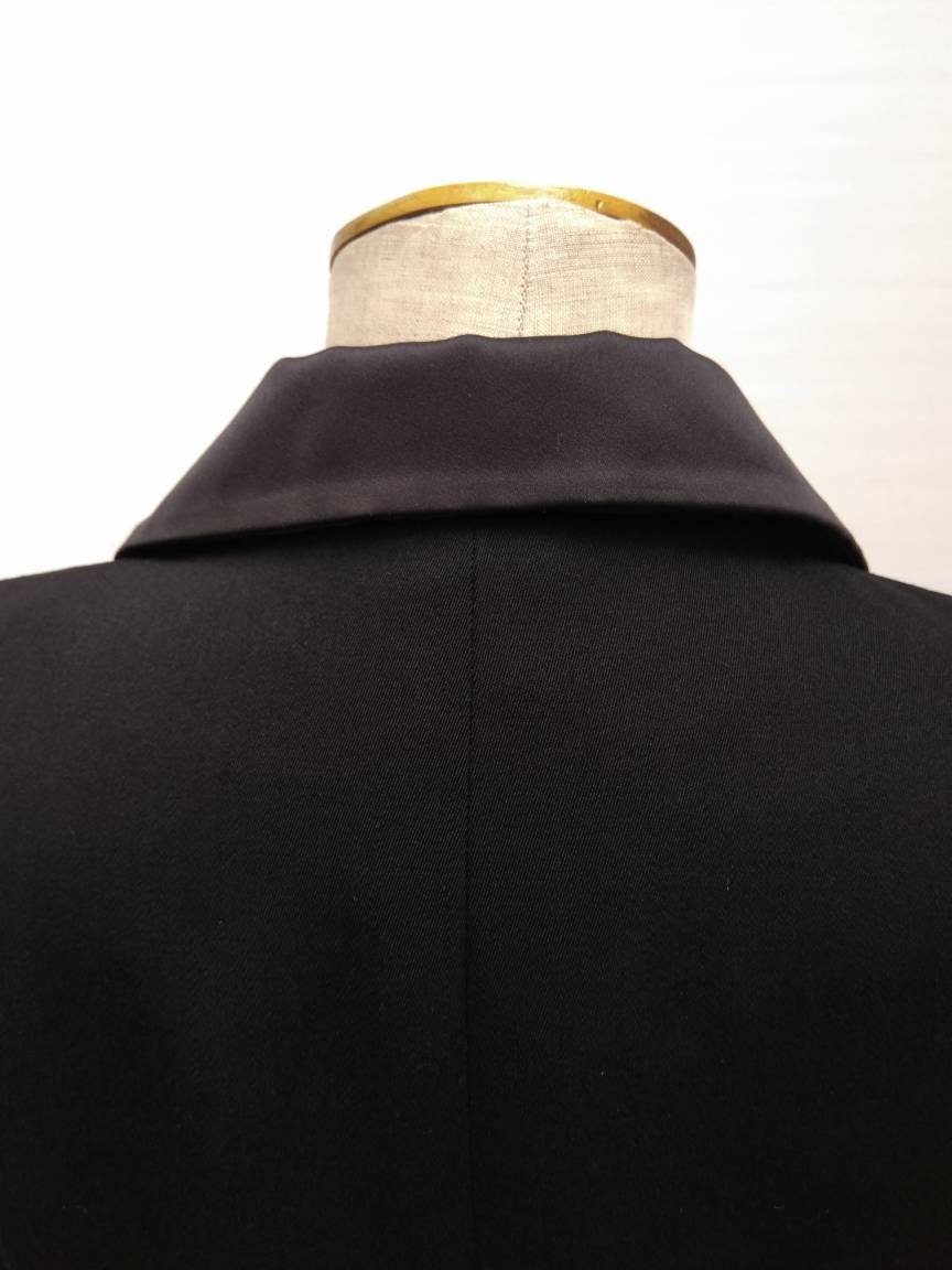 YVES SAINT LAURENT for La Redoute vintage 90s black tuxedo blazer jacket