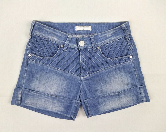 KARL LAGERFELD pre-owned women's cuffed denim shorts