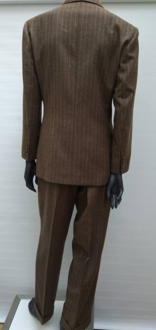 RALPH by RALPH LAUREN vintage 90s toffee brown pinstripe RALPH by RALPH LAUREN vintage 90s toffee brown pinstripe