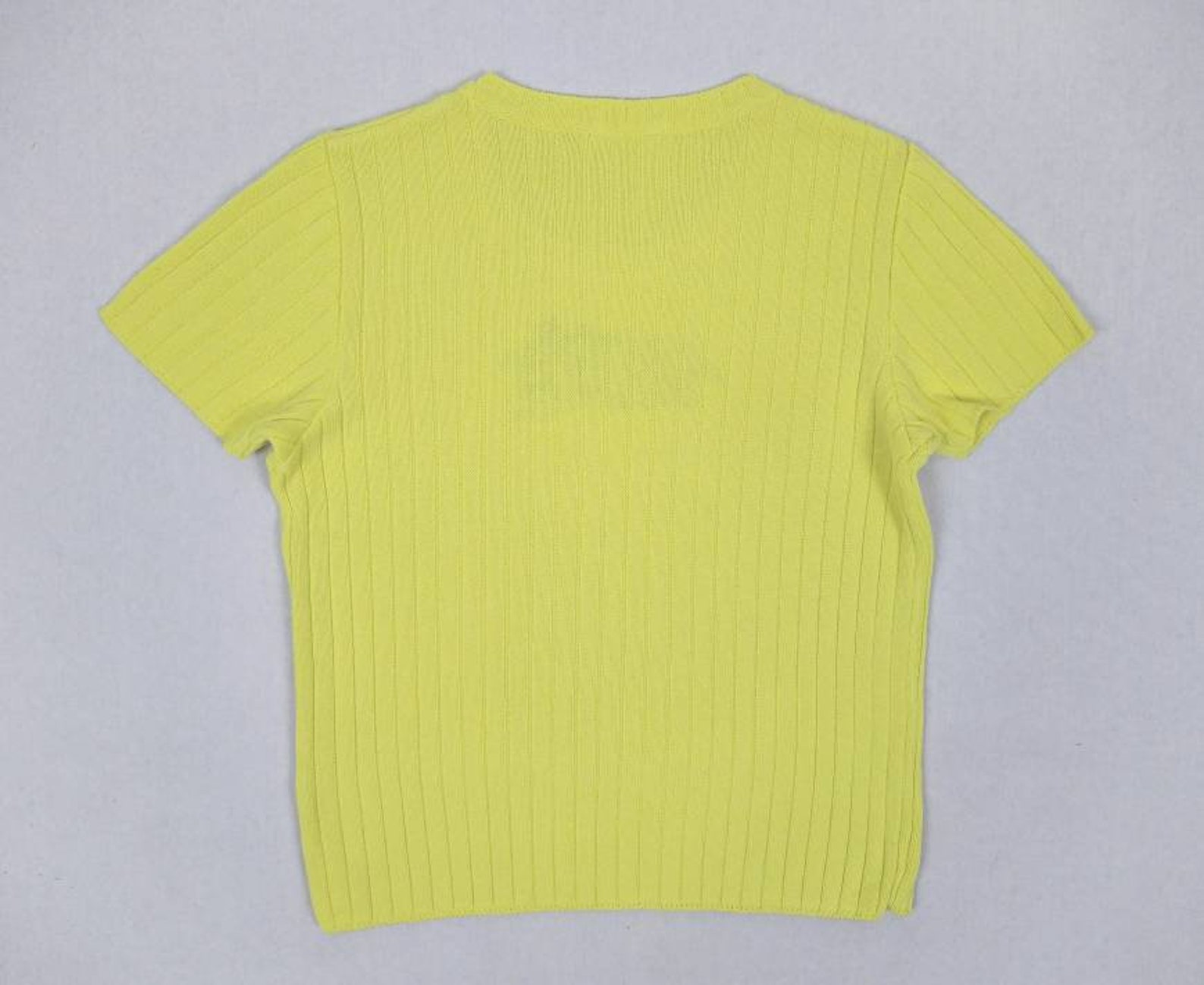 ICEBERG 90s Vintage Mickey Mouse Embroidered Yellow Knit Top - Etsy