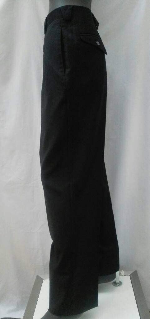 THIERRY MUGLER vintage 80s high waist black wool pants