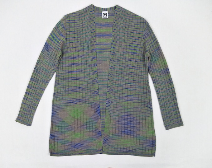 M MISSONI pre-owned space dye open front cardigan