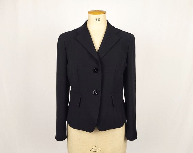MAX MARA STUDIO Y2K vintage black fitted jacket