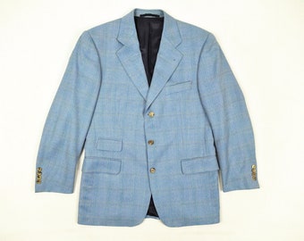 AIGNER vintage light blue fine merino sport coat blazer