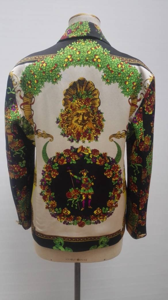 MARINA SITBON for KAMOSHO 90s vintage baroque print blazer
