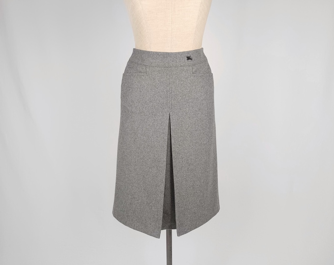 BURBERRYS vintage grey wool skirt