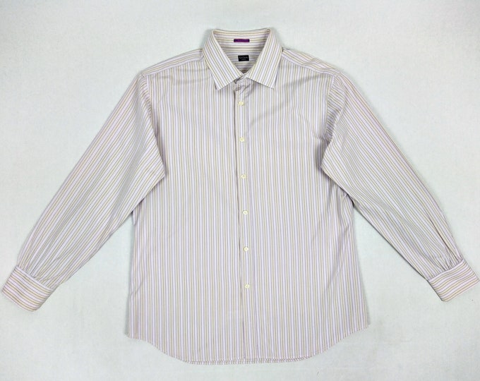 PAUL SMITH pre-owned men's striped cotton shirt