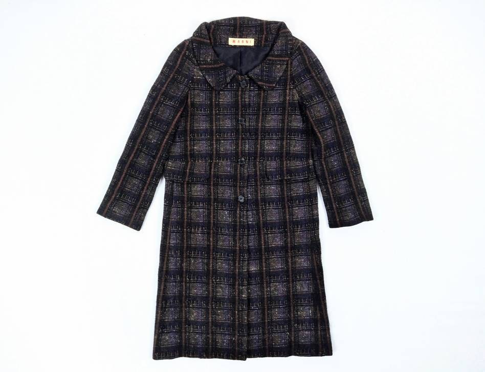 MARNI vintage wool tweed coat