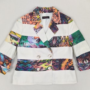 ESCADA vintage striped double breasted blazer