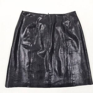 RALPH LAUREN COLLECTION vintage 90s black python skirt