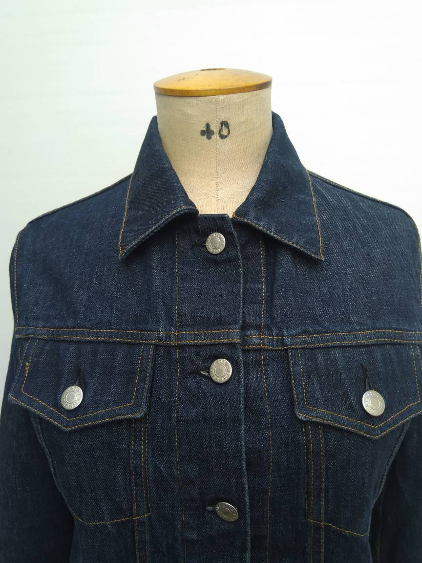 HELMUT LANG vintage 90s denim jacket with extra long sleeves