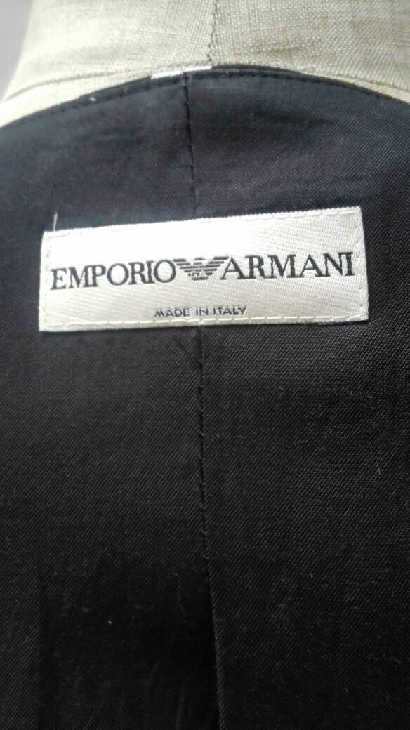 EMPORIO ARMANI vintage 80s multicolour check pattern jacket