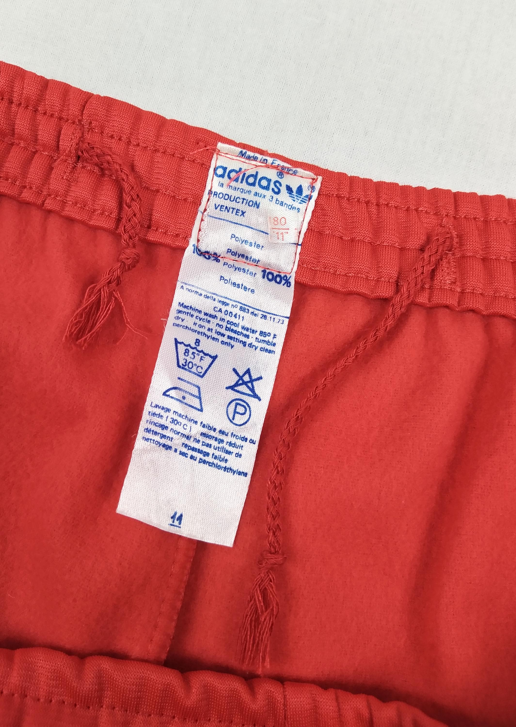 ADIDAS Ventex 70s vintage men s 3 stripe red track pants sweat pants