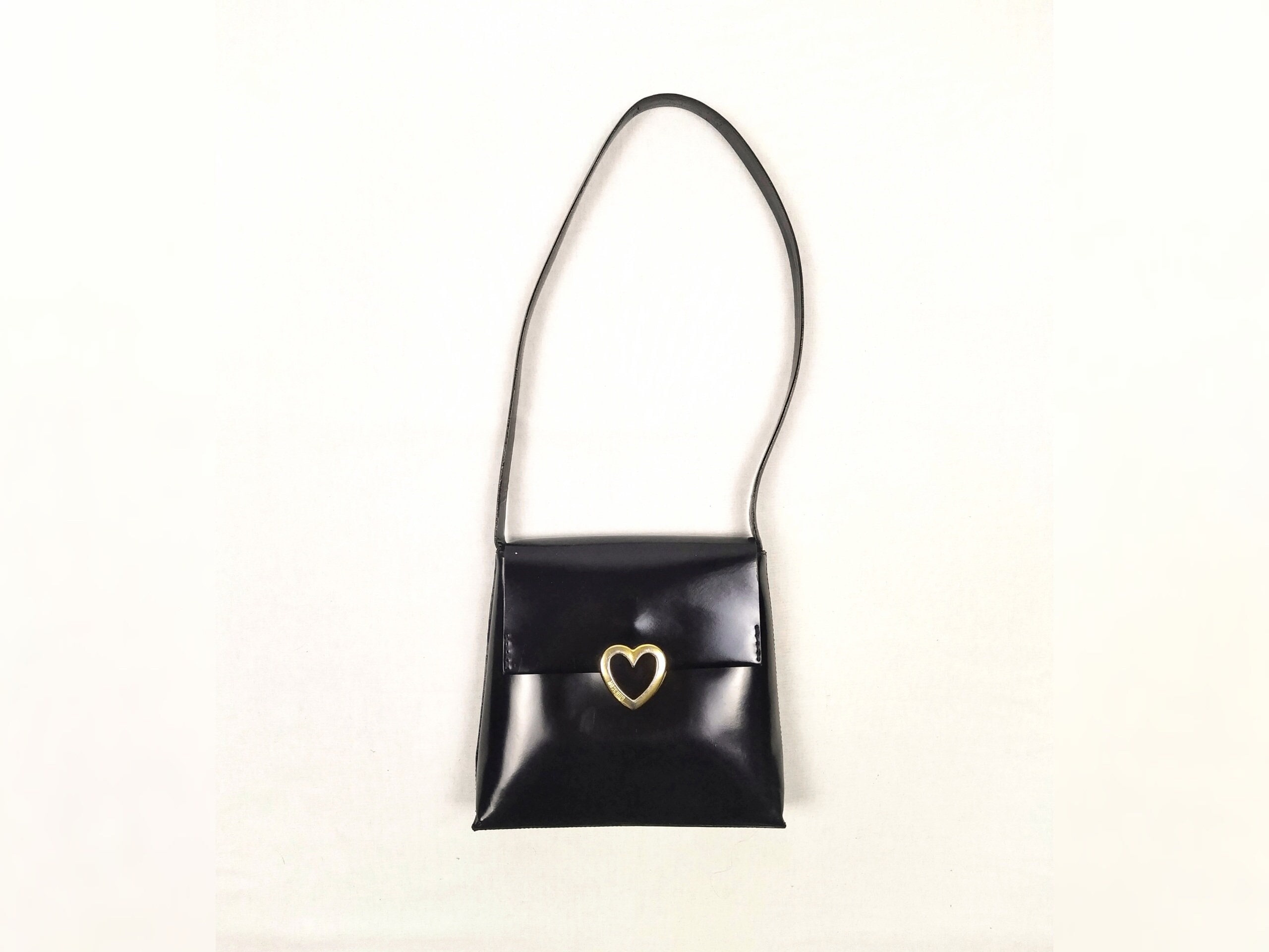 Moschino Vintage Rare 1990s Artist's Palette Leather Shoulder Bag