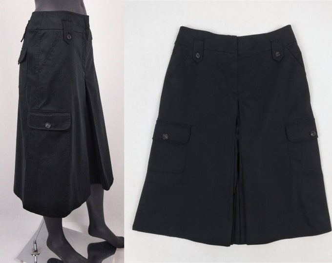 MAX MARA WEEKEND unworn black cotton safari style culottes